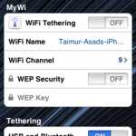 Abilita il tethering Internet su iPhone 3.1.2 tramite MyWi