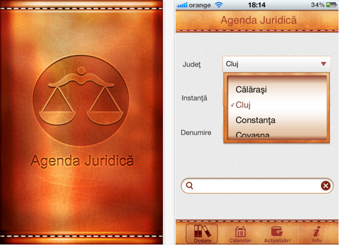 Juridisk Agenda App Store-applikation