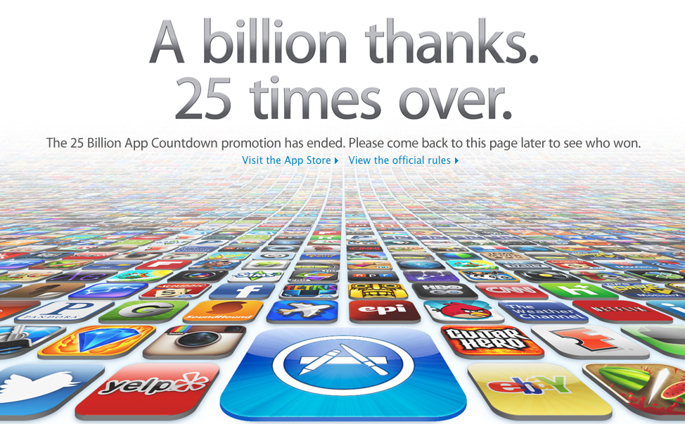 25 miliarde de descarcari din App Store
