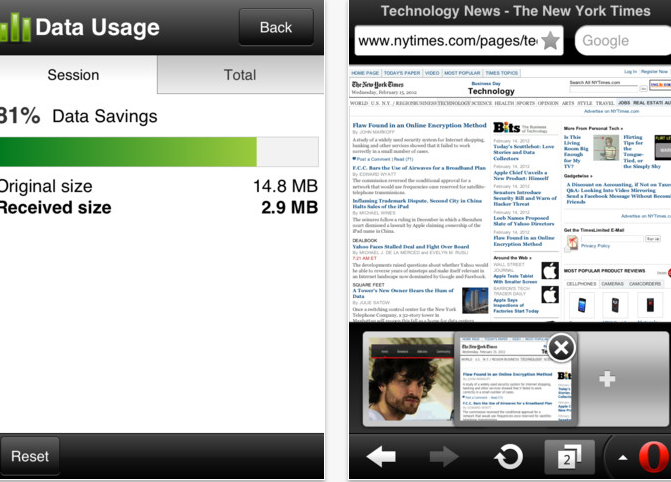Opera Mini7 iOS