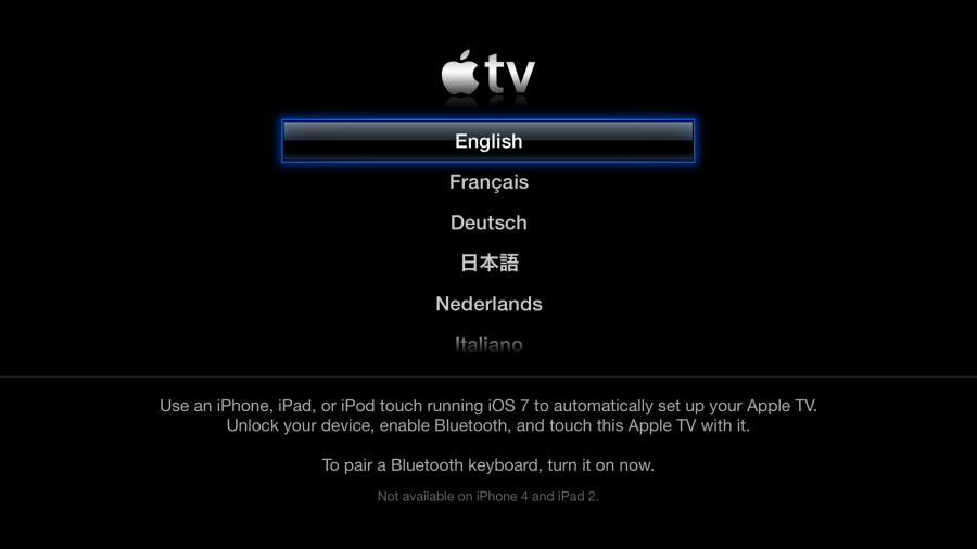 iOS 7 permite setarea unui Apple TV folosind un iPhone sau o tableta iPad iDevice.ro