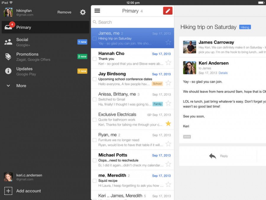 Gmail o noua actualizare este disponibila in App Store iDevice.ro