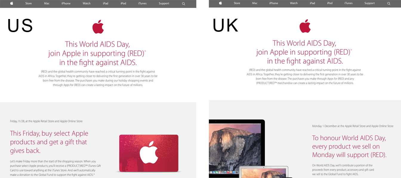 Apple Store Iso-Britannia ja USA