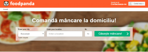 Foodpanda commander de la nourriture en ligne