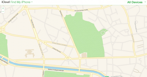 Apple Maps „Mein iPhone finden“.