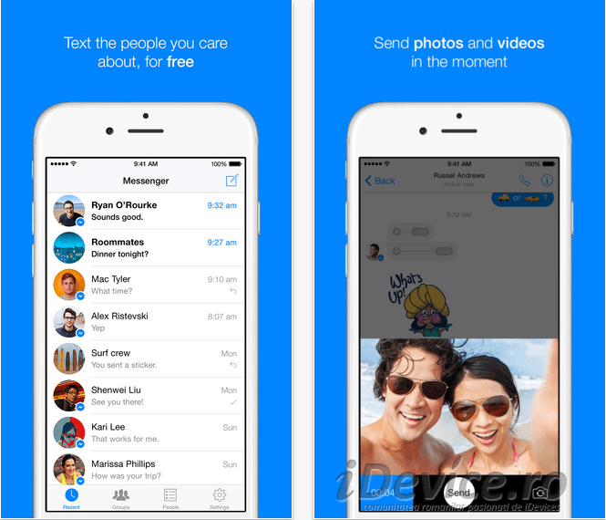 Facebook Messenger na iPhone'a