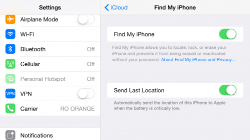 Find My iPhone si Activation Lock iDevice