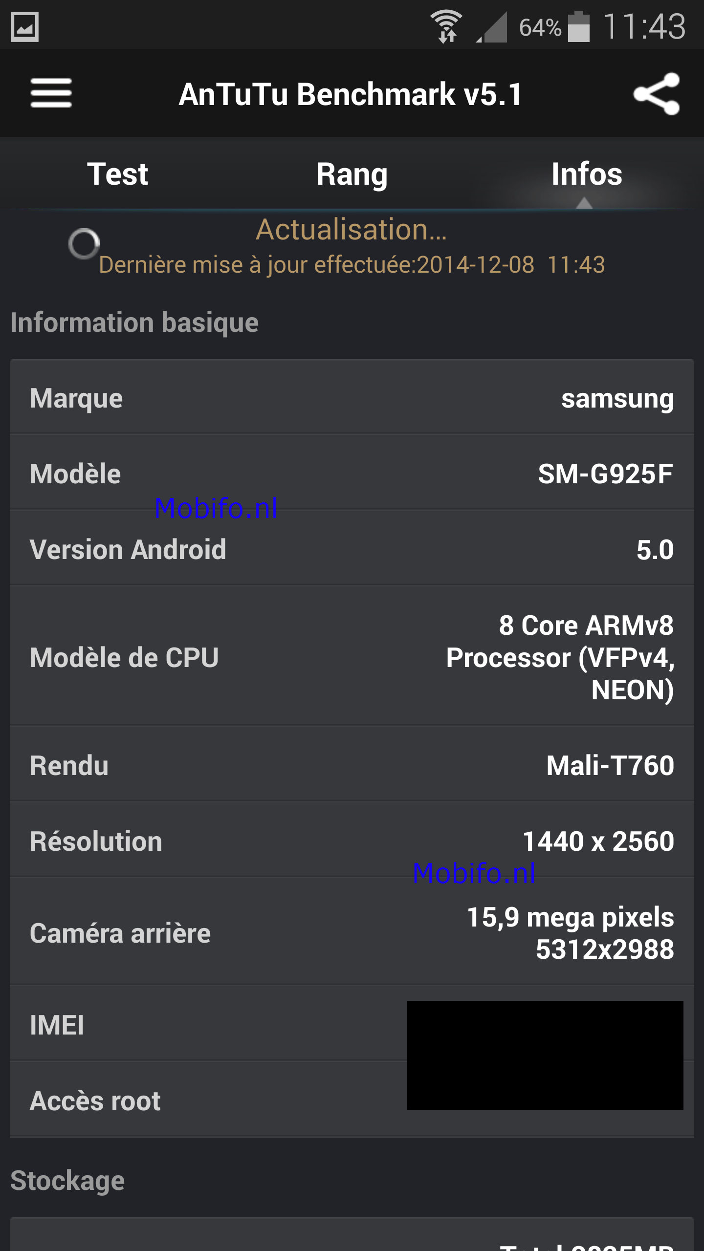 Samsung Galaxy S6 specificatii