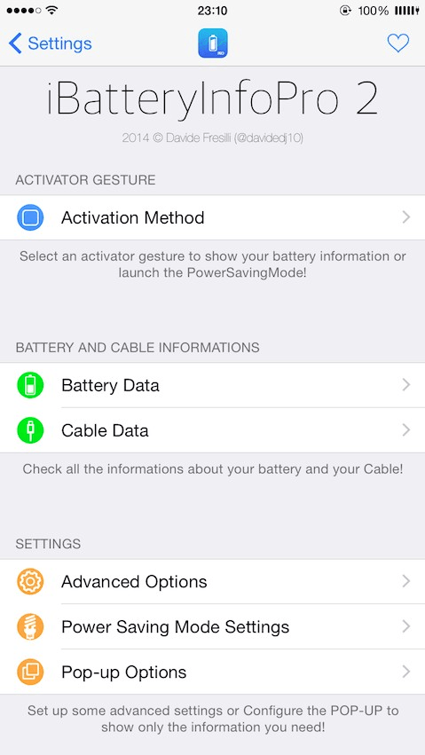 iBatterijInfoPro2 (iOS 8)