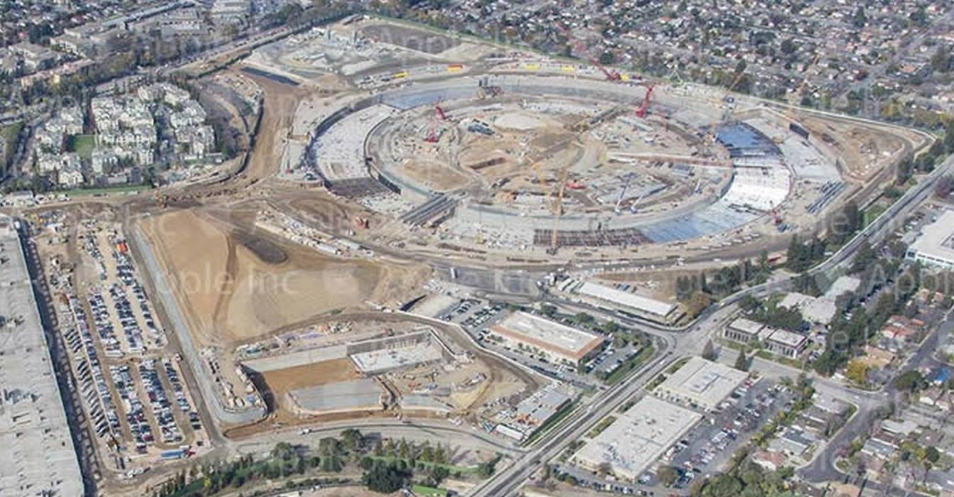 Construction du Campus Apple 2