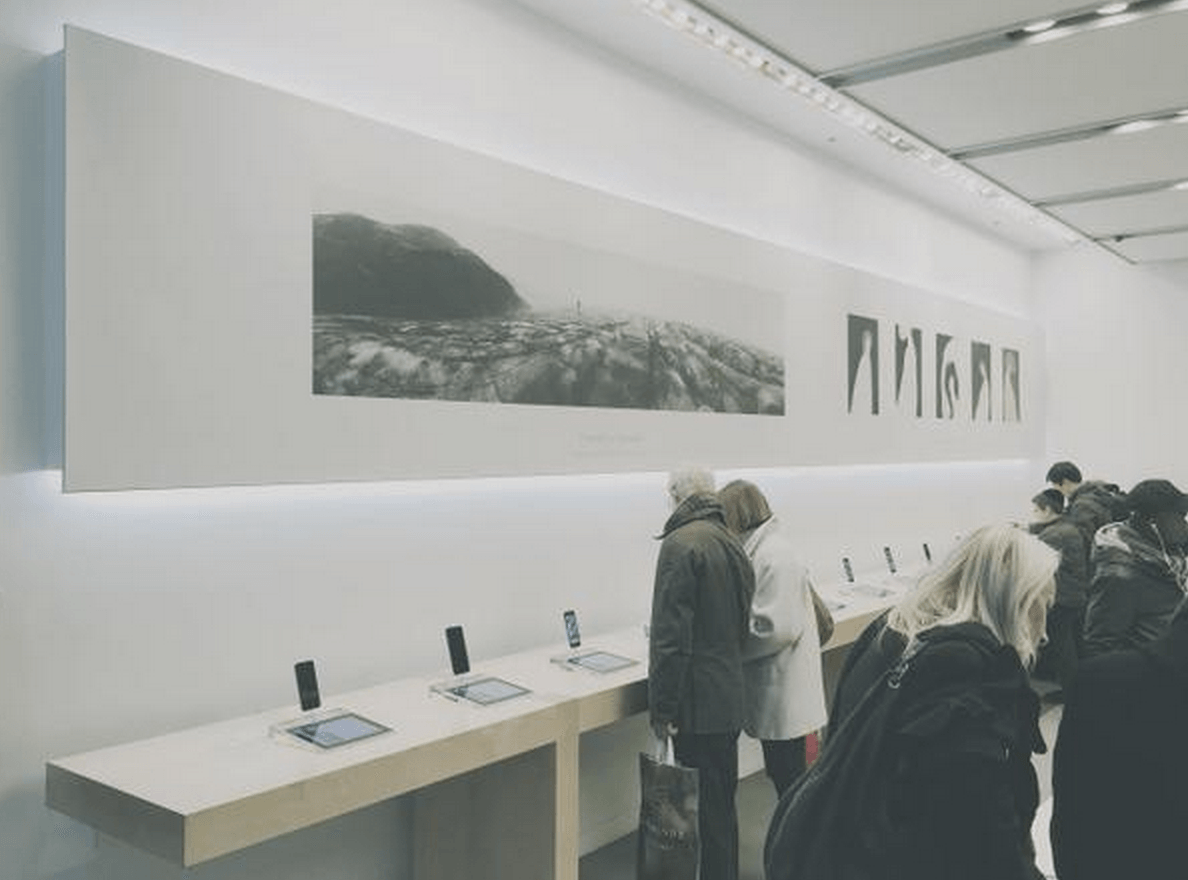 Galería de arte de la tienda Apple