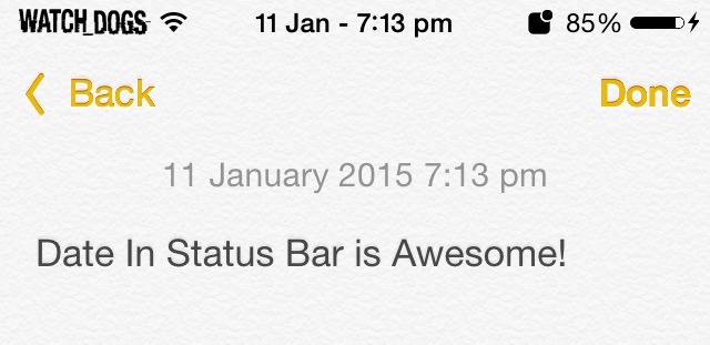 Dato i StatusBar