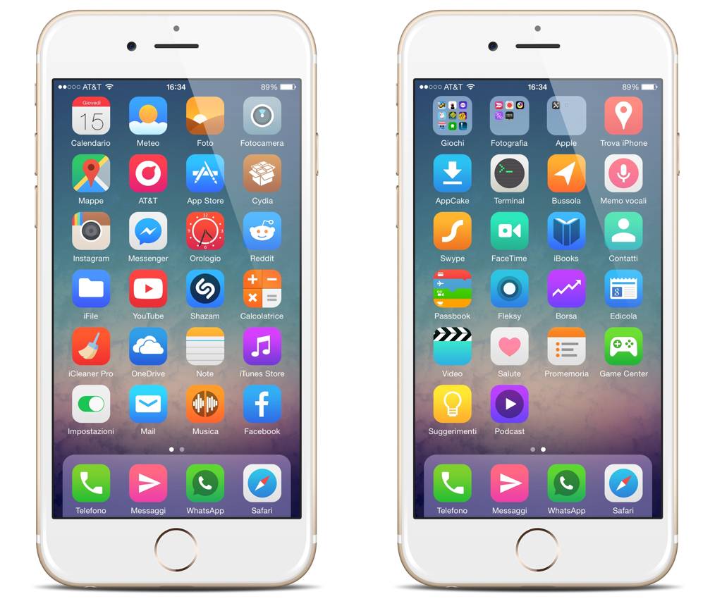 Motyw Horyzont iOS 8