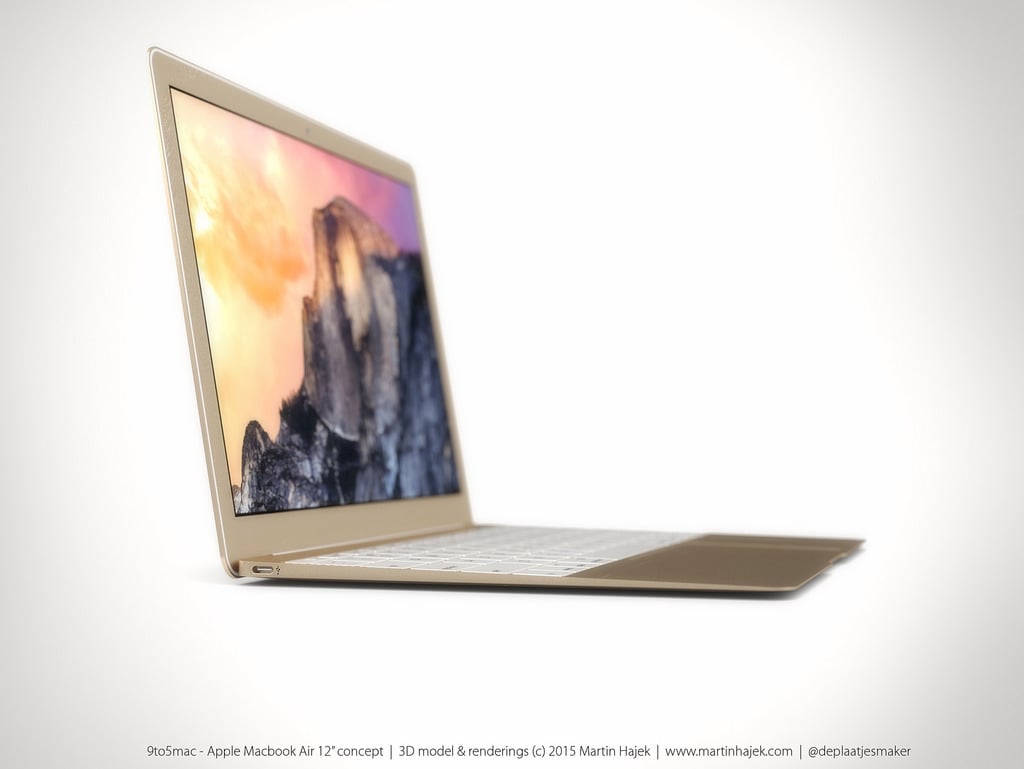 Diseño conceptual del MacBook Air de 12 pulgadas 12