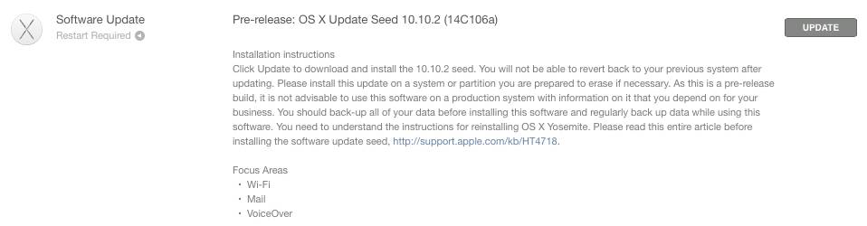 OS X Yosemite 10.10.2