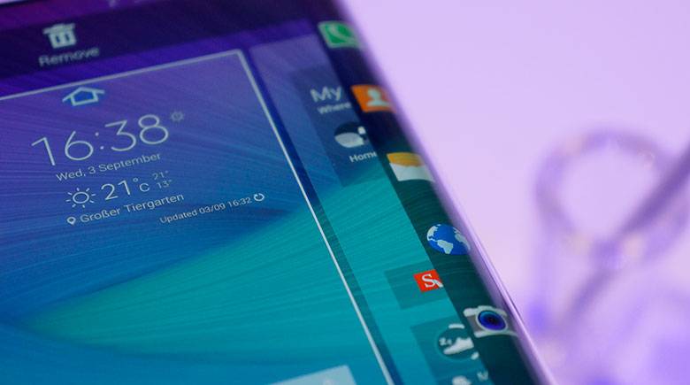 Samsung Galaxy S6 Edge ecran margini
