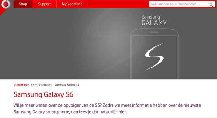 Samsung Galaxy S6 bekräftat