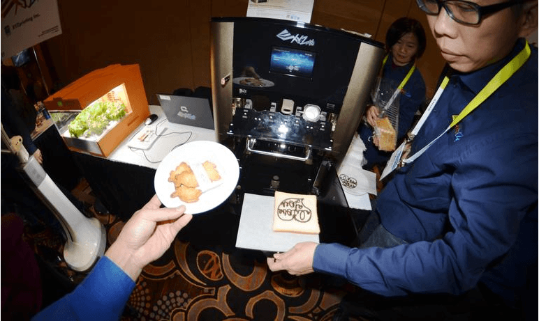 XYZPrinting food printer CES 2015