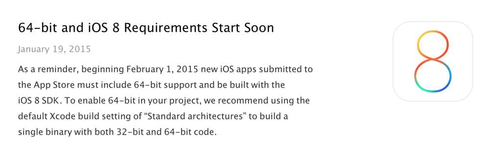 64 bit App Store-applicaties