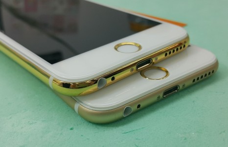 iPhone 6 e iPhone 6 Plus placcati oro 2