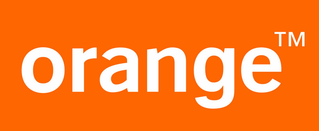 orangefarbenes Logo