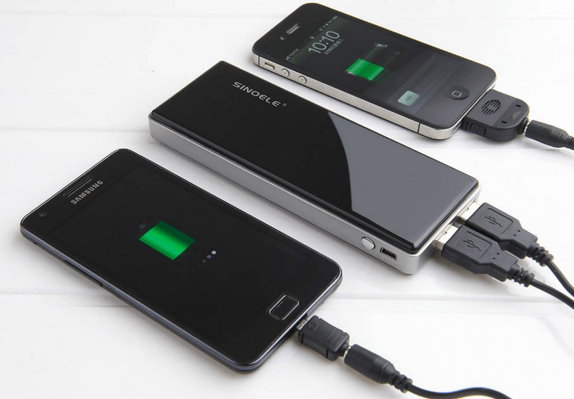 charging smartphone