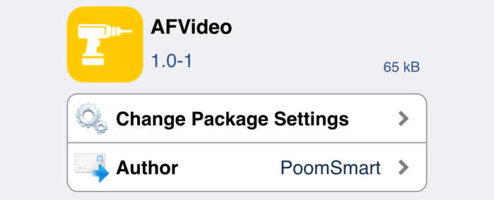 AFVideo autofocus video iphone