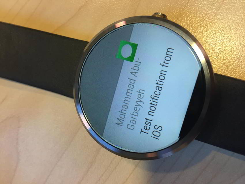 Android Wear-iPhone