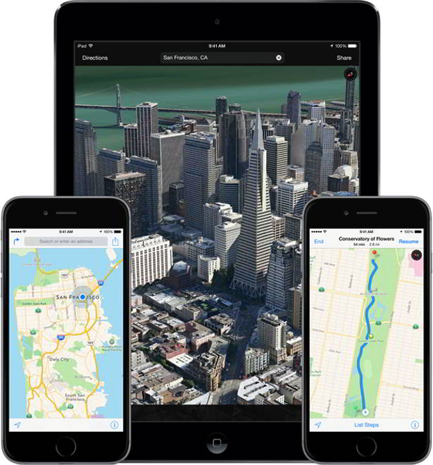 Apple Maps Flyover iOS 8