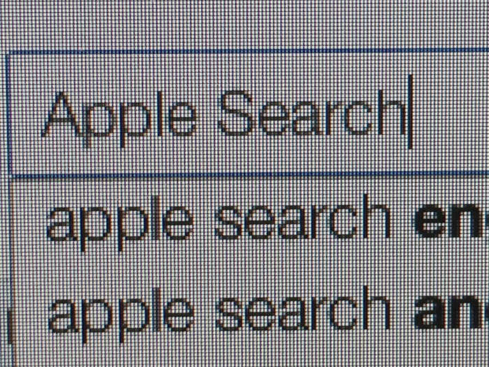 Apple-Suche