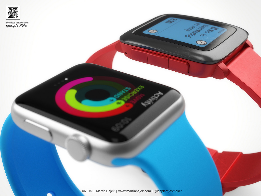 Apple Watch vs Pebble Watch 10