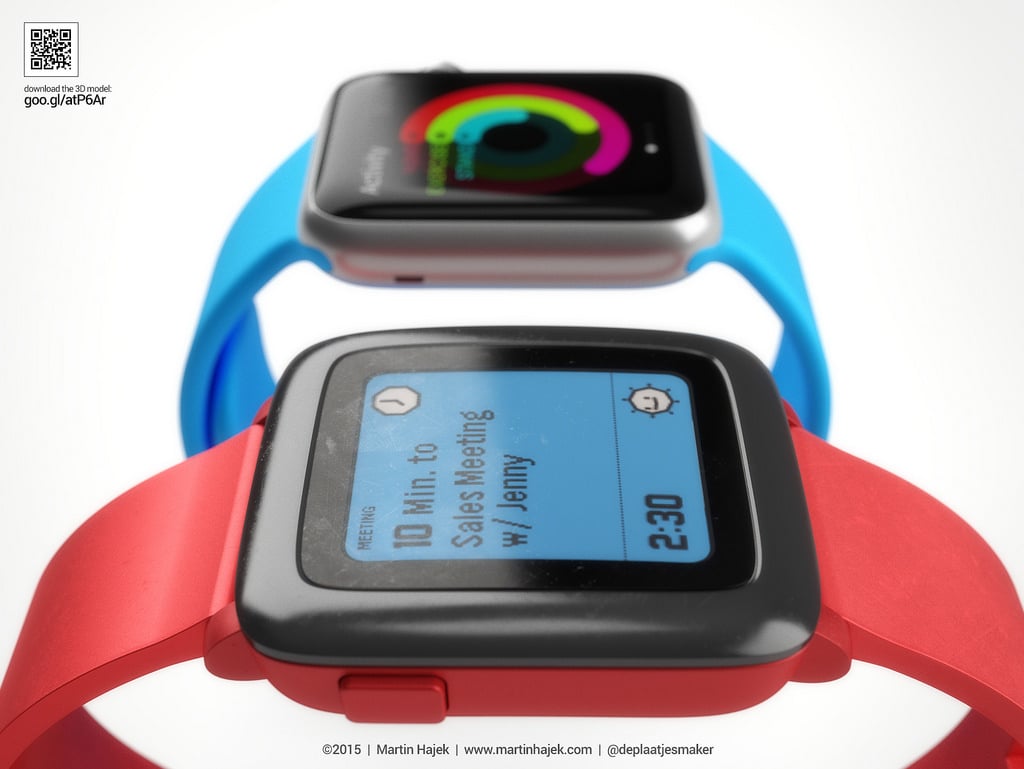 Apple Watch vs Pebble Watch 8