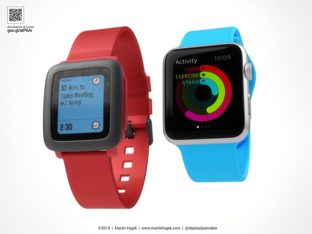 Apple Watch vs Pebble Watch