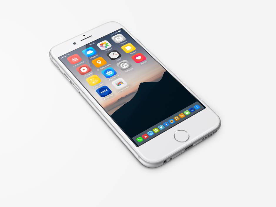 iOS 8-thema-element