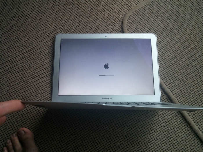 MacBook-vliegtuigcrash