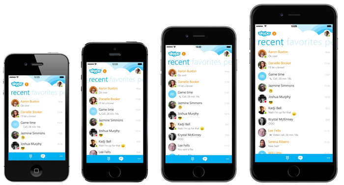 Skype na iPada na iPhone'a