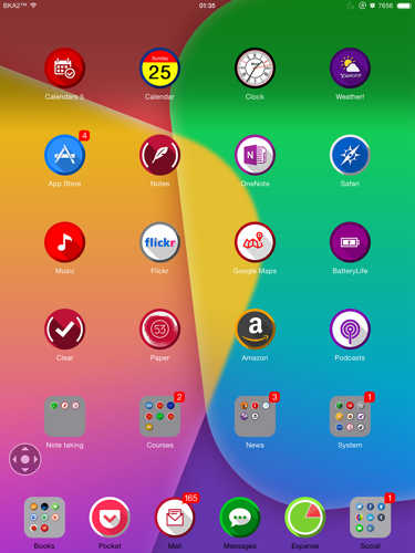 Tema Vesper per iOS 8