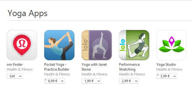 Yoga applikationer