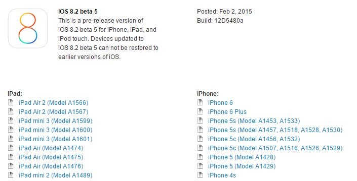 iOS 8.2 beta 5 impresii