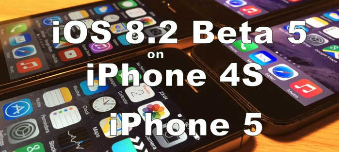 iOS 8.2 bêta 5 contre iOS 8.1.3 iPhone 4S