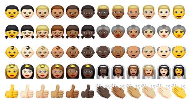 Emoji multiculturale per iOS 8.3 beta 2