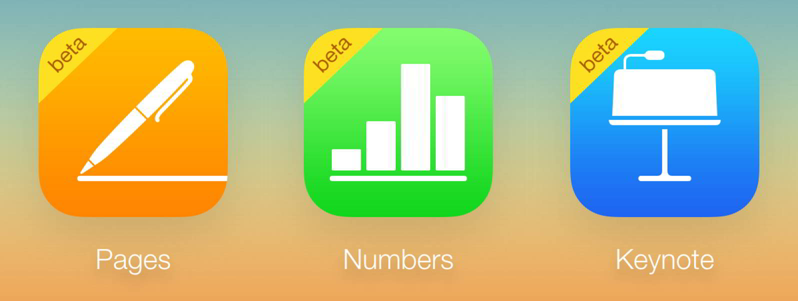 Pages, Numbers, Keynote gratuit