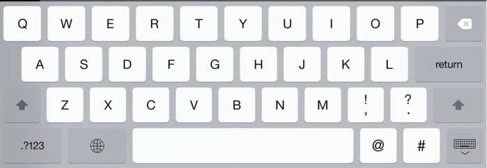 clavier iOS