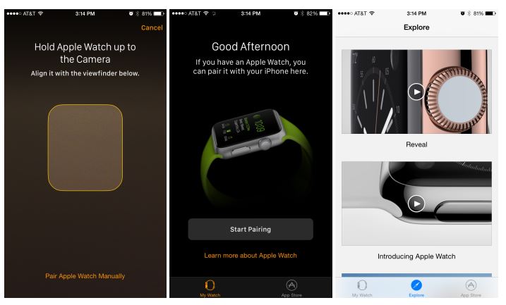 Apple Watch companion application for iPhone 1