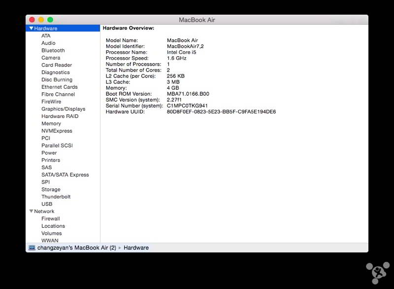 Apple MacBook Air 2015 specifications