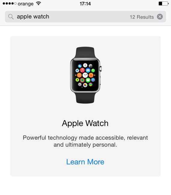 App Store d'Apple Watch
