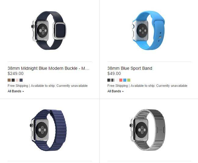 Apple Watch prix accessoires bracelets