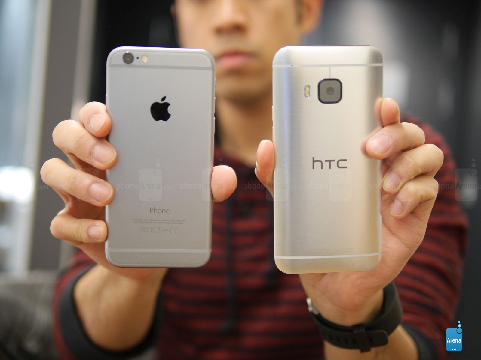 Comparaison HTC ONE M9 IPHONE 6 2