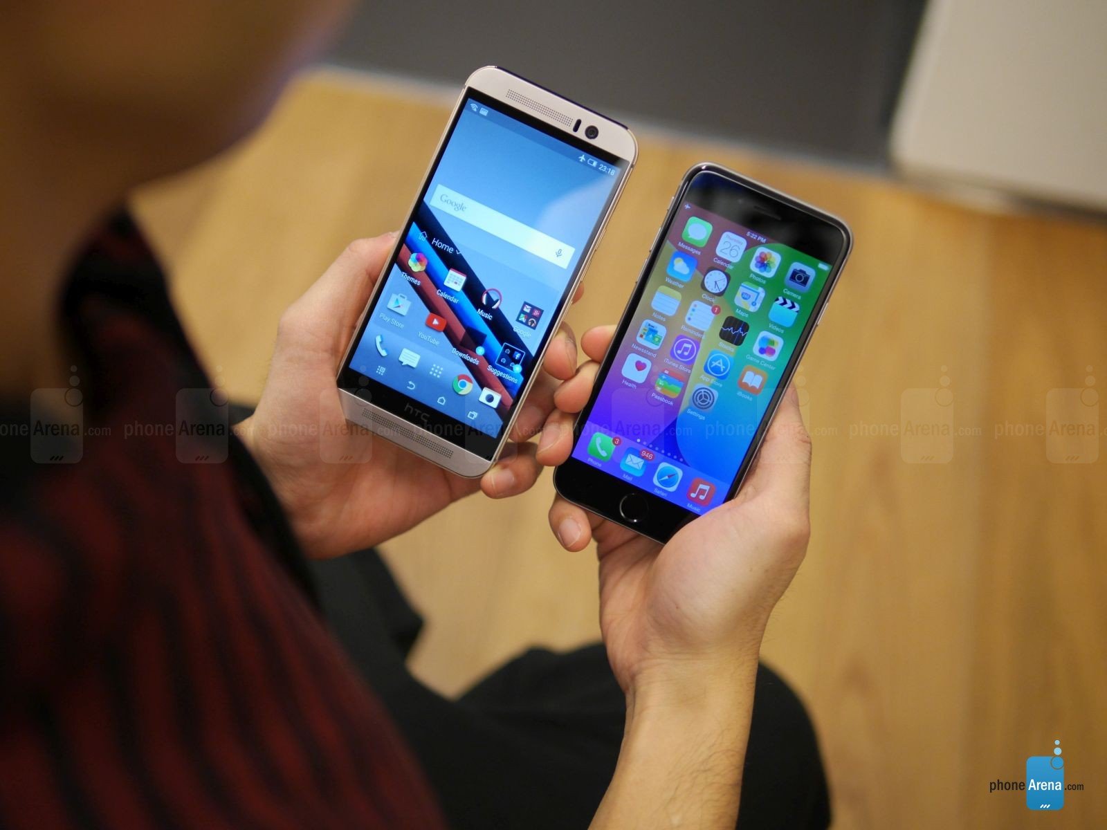 Confronto HTC ONE M9 IPHONE 6 3