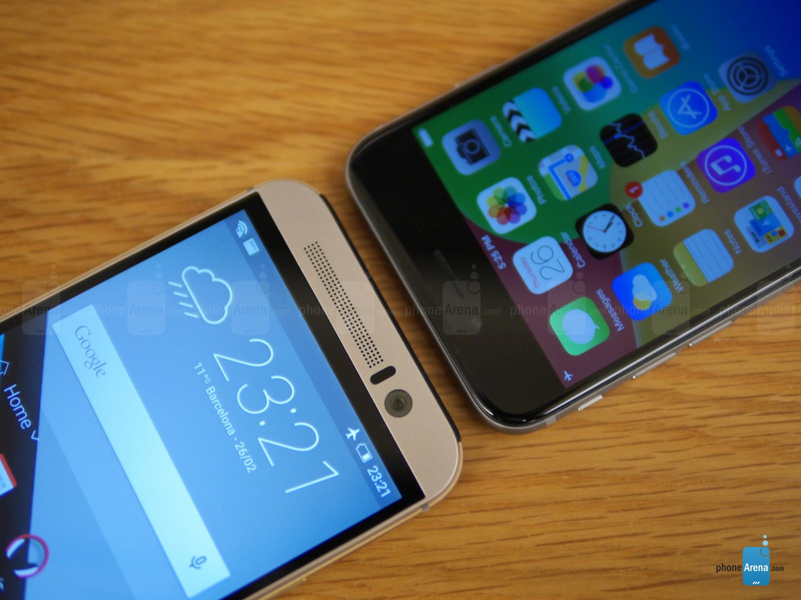 HTC ONE M9 IPHONE 6 sammenligning 7